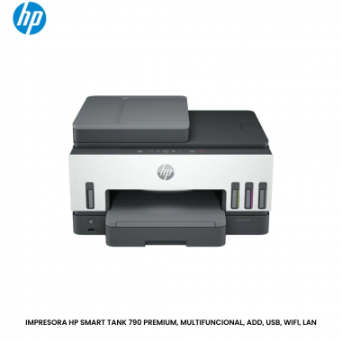 IMPRESORA HP SMART TANK 790 PREMIUM, MULTIFUNCIONAL, ADD, USB, WIFI, LAN