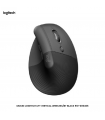 MOUSE LOGITECH LIFT VERTICAL WIRELESS/BT BLACK 910-006466