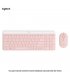 TECLADO+MOUSE LOGITECH MK470 WIRELESS SLIM USB ROSE 920-011312