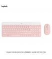 TECLADO+MOUSE LOGITECH MK470 WIRELESS SLIM USB ROSE 920-011312