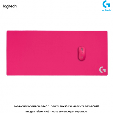 PAD MOUSE LOGITECH G840 CLOTH XL 40X90 CM MAGENTA 943-000712