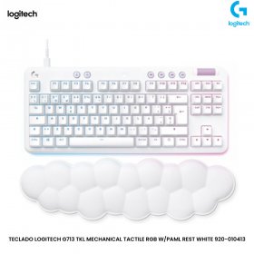 TECLADO LOGITECH G713 TKL MECHANICAL TACTILE RGB W/PAML REST WHITE 920-010413