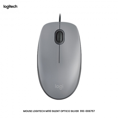 MOUSE LOGITECH M110 SILENT OPTICO SILVER  910-006757