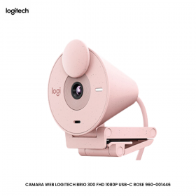 CAMARA WEB LOGITECH BRIO 300 FHD 1080P USB-C ROSE 960-001446