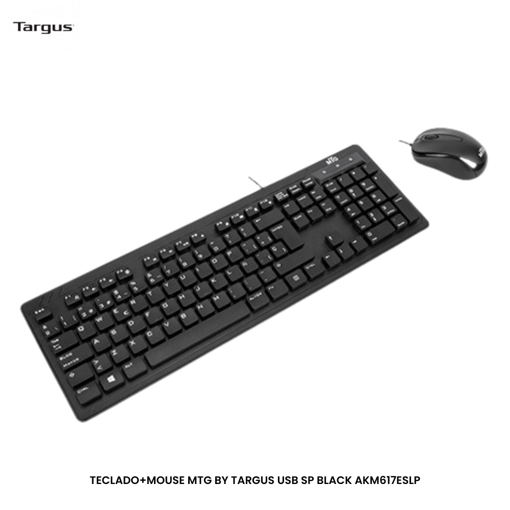 Tecladomouse Mtg By Targus Usb Sp Black Akm617eslp 5678