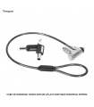 CABLE DE SEGURIDAD TARGUS DEFCON C/LLAVE ADAPTABLE UNIVERSASL ASP95GL