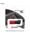 MEMORIA USB KINGSTON 128GB DTXM 3.2, EXODIA M, ROJO