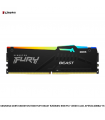 MEMORIA DDR5 KINGSTON 16GB FURY BEAST 5200MHZ RGB PCI-41600 CL40, KF552C40BBA-16