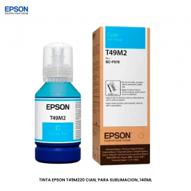 TINTA EPSON T49M220 CIAN, PARA SUBLIMACION, 140ML