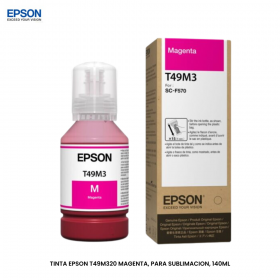 TINTA EPSON T49M320 MAGENTA, PARA SUBLIMACION, 140ML