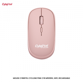 MOUSE CYBERTEL CYCLONE PINK CYB M500RX, WIFI, RECARGABLE