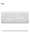 TECLADO LOGITECH K650 SIGNATURE, WIRELESS/BLUETOOTH SP WHITE 920-010964