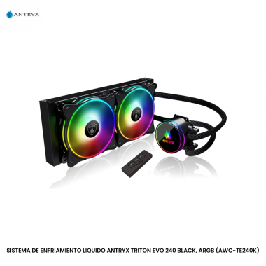 SISTEMA DE ENFRIAMIENTO LIQUIDO ANTRYX TRITON EVO 240 BLACK, ARGB (AWC-TE240K)