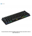 TECLADO MECANICO ANTRYX INALAMBRICO MK825 TRIX BLACK, BLUE SWITCH, WIFI, BT (AMK-825TXKBL-SP)