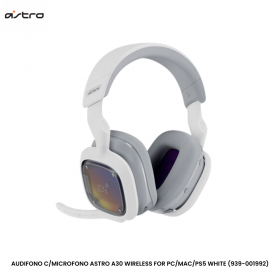 AUDIFONO C/MICROFONO ASTRO A30 WIRELESS FOR PC/MAC/PS5 WHITE (939-001992)