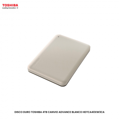 DISCO DURO TOSHIBA 4TB CANVIO ADVANCE BLANCO HDTCA40XW3CA