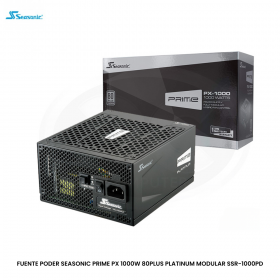 FUENTE PODER SEASONIC PRIME PX 1000W 80PLUS PLATINUM MODULAR SSR-1000PD