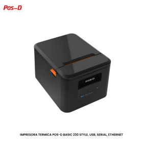 IMPRESORA TERMICA POS-D BASIC 230 STYLE, USB, SERIAL, ETHERNET