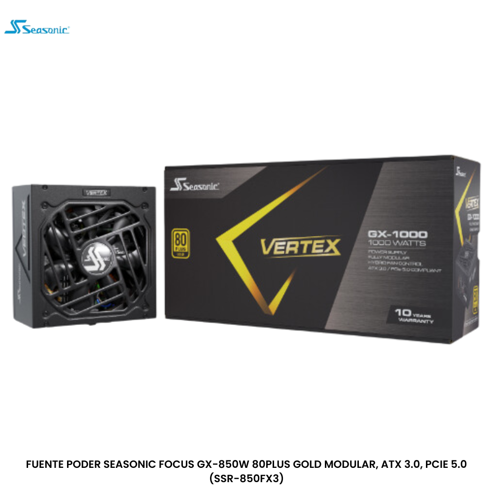 Seasonic Focus GX-850 ATX 3.0 White - Gold - Alimentation PC Seasonic sur