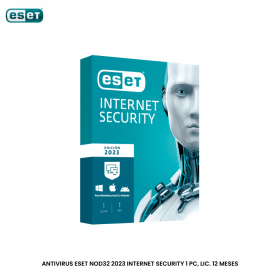 ANTIVIRUS ESET NOD32 2023 INTERNET SECURITY 1 PC, LIC. 12 MESES