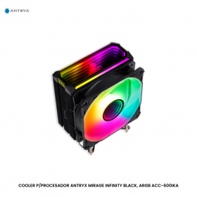 COOLER P/PROCESADOR ANTRYX MIRAGE INFINITY BLACK, ARGB ACC-600IKA