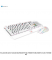 TECLADO MECANICO+MOUSE GAMING ANTRYX GC-5100 WHITE, BLUE SWITCH (AGC-5100WBL-SP)