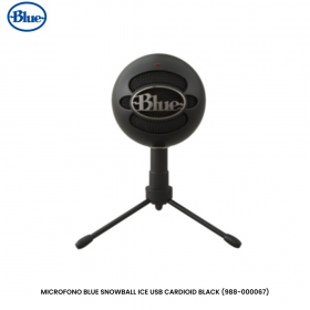 MICROFONO BLUE SNOWBALL ICE USB CARDIOID BLACK (988-000067)