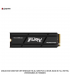 UNIDAD SSD KINGSTON FURY RENEGADE 1TB, M.2 2280 PCIE 4.0 NVME, NAND 3D TLC, W/HTSK, WR 6000MB/S, RD 7300MB/S