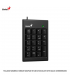 TECLADO NUMERICO GENIUS NUMPAD 110 USB CHOCOLATE KEYS BLACK (31300016400)