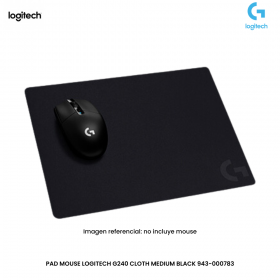 PAD MOUSE LOGITECH G240 CLOTH MEDIUM BLACK 943-000783