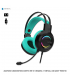 AUDIFONO C/MICROFONO ANTRYX IRIS-K TURQUESA 7.1 VIRTUAL, USB (AGH-7100KTE)