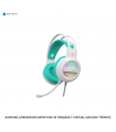 AUDIFONO C/MICROFONO ANTRYX IRIS-W TURQUESA 7.1 VIRTUAL, USB (AGH-7100WTE)