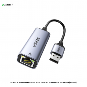 ADAPTADOR UGREEN USB 3.0 A A GIGABIT ETHERNET - ALUMINIO (50922)