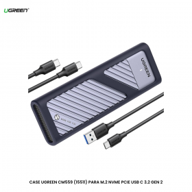 CASE UGREEN CM559 (15511) PARA M.2 NVME PCIE USB C 3.2 GEN 2