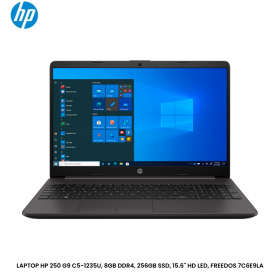 LAPTOP HP 250 G9 C5-1235U, 8GB DDR4, 256GB SSD, 15.6" HD LED, FREEDOS 7C6E9LA