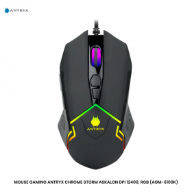 MOUSE GAMING ANTRYX CHROME STORM ASKALON DPI 12400, RGB (AGM-6100K)