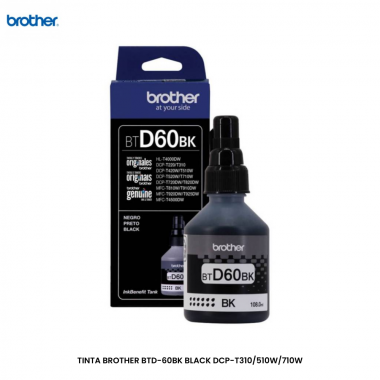 TINTA BROTHER BTD-60BK BLACK DCP-T310/510W/710W, 108ML