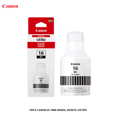 TINTA CANON GI-16BK NEGRA, GX6070, GX7010