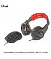 COMBO GAMER TRUST GXT784 AURICULAR C/MICROFONO + MOUSE DE 6 BOTONES