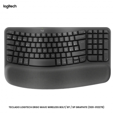 TECLADO LOGITECH ERGO WAVE WIRELESS BOLT/ BT / SP GRAPHITE (920-012278)