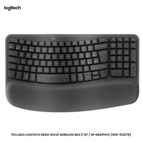 TECLADO LOGITECH B2B ERGO K860 WIRELESS / BT SP BLACK (920-010343)