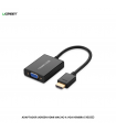 ADAPTADOR UGREEN HDMI MACHO A VGA HEMBRA (40233)