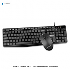 TECLADO + MOUSE ANTRYX PRECISION PS950 V2, USB, NEGRO