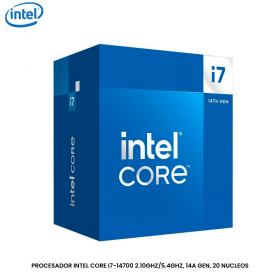 PROCESADOR INTEL CORE I7-14700 2.10GHZ/5.4GHZ, 14A GEN, 20 NUCLEOS