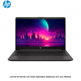 LAPTOP HP 250 G9, CI5-1235U, 8GB DDR4, 512GB SSD, 15.6" LED, FREEDOS