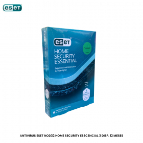 ANTIVIRUS ESET NOD32 HOME SECURITY ESSENTIAL 3 DISP. 12 MESES