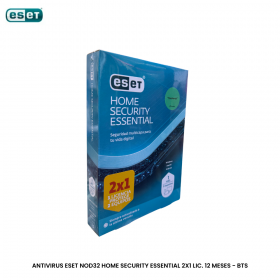 ANTIVIRUS ESET NOD32 HOME SECURITY ESSENTIAL 2X1 LIC. 12 MESES - BTS