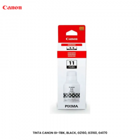 TINTA CANON GI-11BK, BLACK, G2160, G3160, G4170