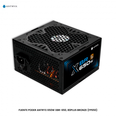 FUENTE PODER ANTRYX 650W XBR-650, 80PLUS BRONZE (FP650)