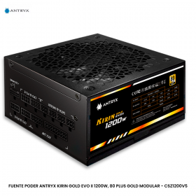 FUENTE PODER ANTRYX KIRIN GOLD EVO II 1200W, 80 PLUS GOLD MODULAR - CSZ1200V5